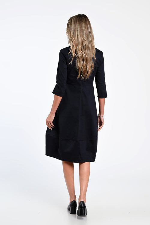 Rochie bleumarin midi Clara Natalee