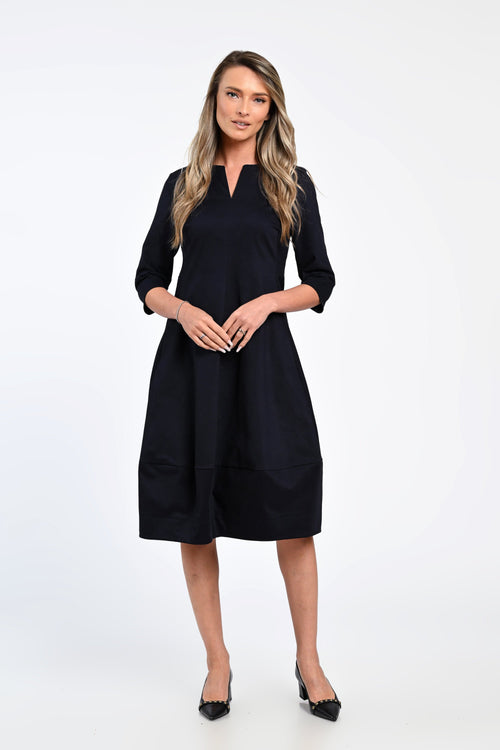 Rochie bleumarin midi Clara Natalee
