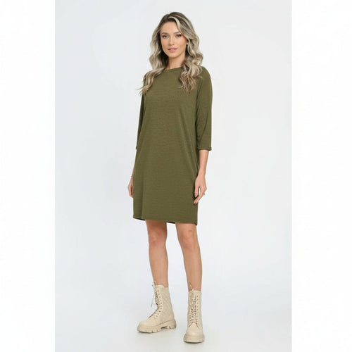 Rochie casual din tricot olive Maria Natalee