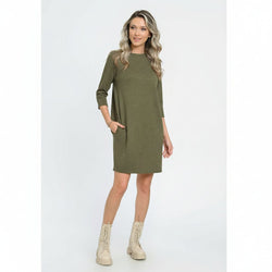 Rochie casual din tricot olive Maria Natalee