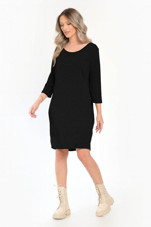 Rochie casual negra Valy Natalee
