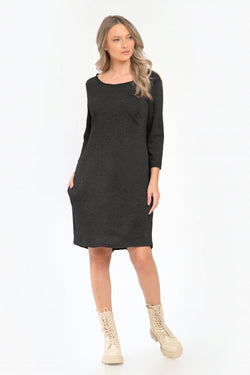 Rochie casual negra Valy Natalee