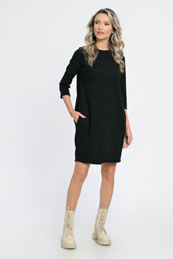 Rochie casual negra Valy Natalee