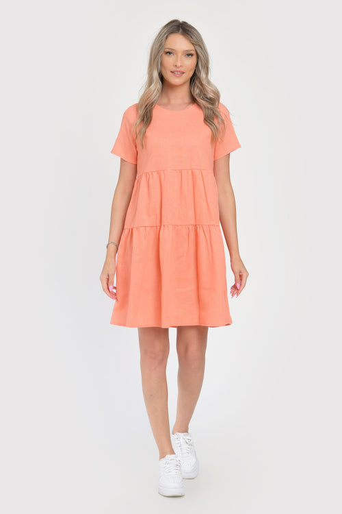 Rochie coral Emily Natalee Fashion