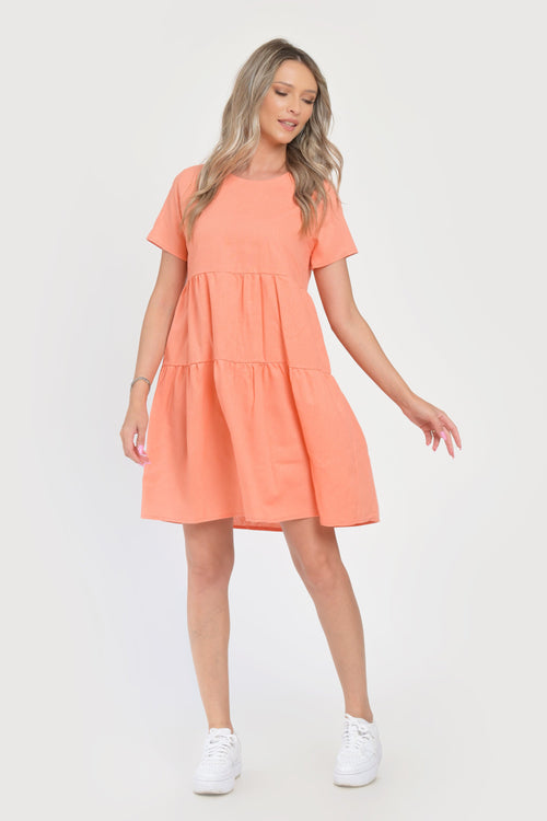 Rochie coral Emily Natalee Fashion