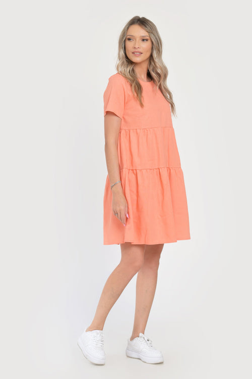 Rochie coral Emily Natalee Fashion