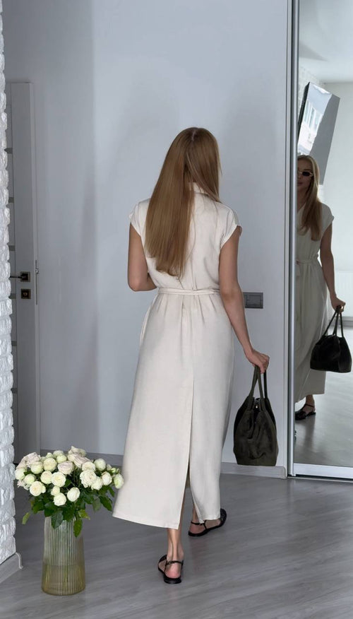 Rochie crem de vara Carina Natalee