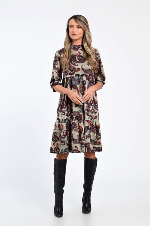 Rochie cu imprimeu paisley Ilinca Natalee