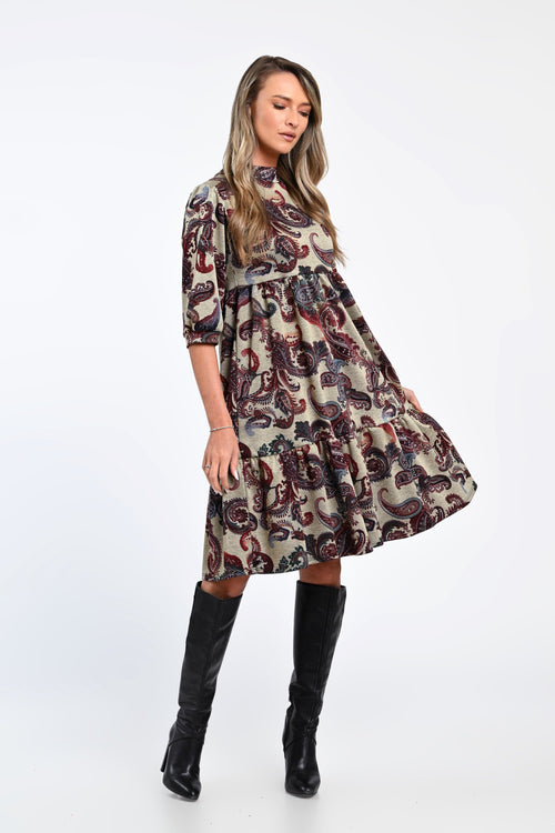 Rochie cu imprimeu paisley Ilinca Natalee