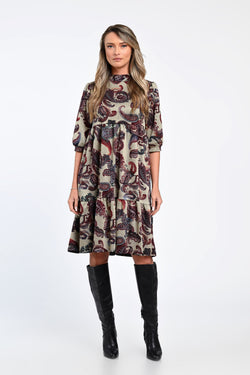 Rochie cu imprimeu paisley Ilinca Natalee