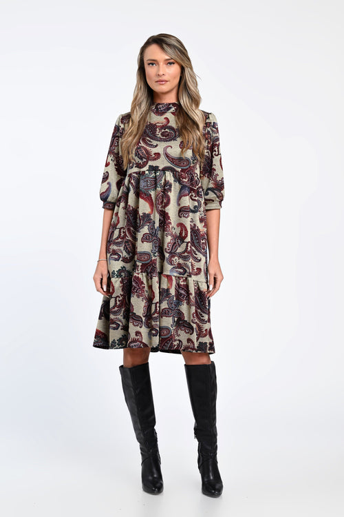 Rochie cu imprimeu paisley Ilinca Natalee