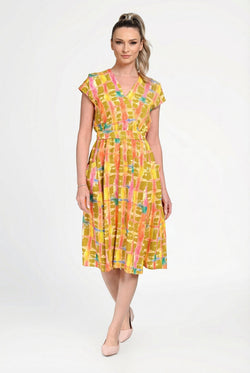 Rochie damă imprimeu floral Teodora Natalee