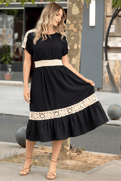 Rochie damă neagră Elina Natalee