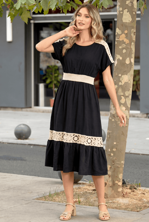 Rochie damă neagră Elina Natalee