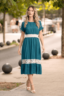 Rochie damă turcoaz Soraya Natalee