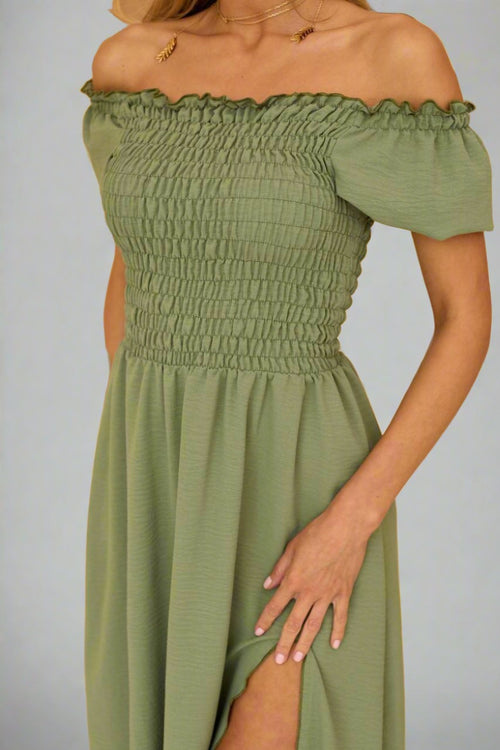 Natalee Rochie Rochie de vara olive Manuela