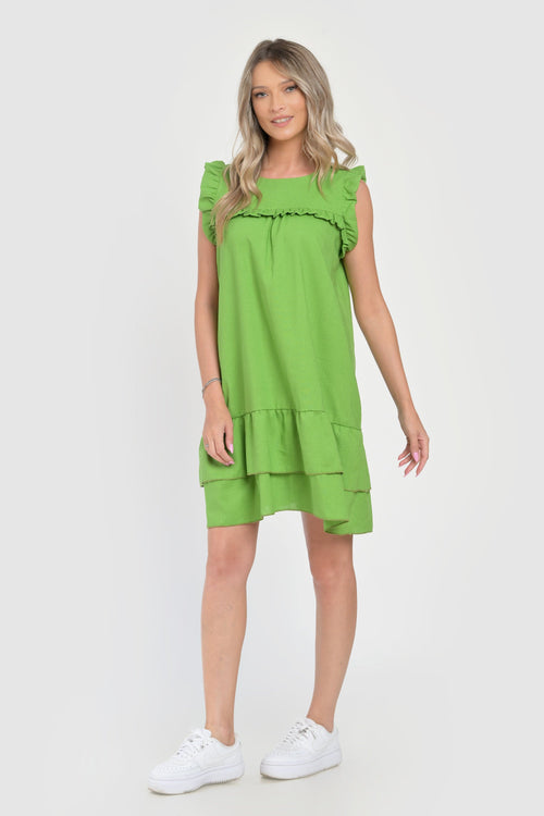 Natalee Fashion Rochie Rochie de zi verde Alessia