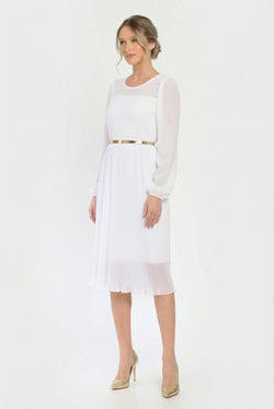 Rochie elegantă alba Aveline Natalee