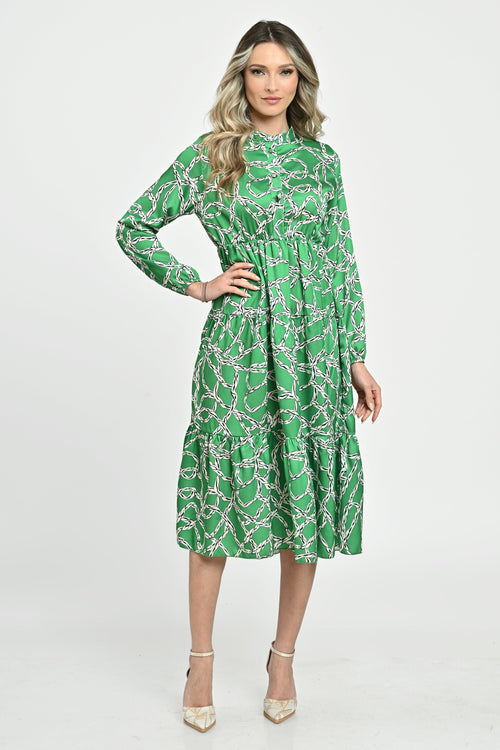 Natalee Fashion Rochie Rochie elegantă - casual verde Yara