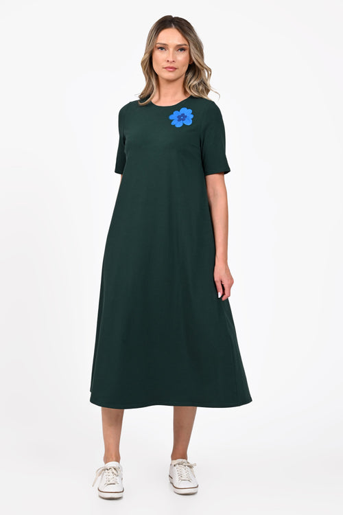 Rochie Eranthe A line midi verde Eranthe