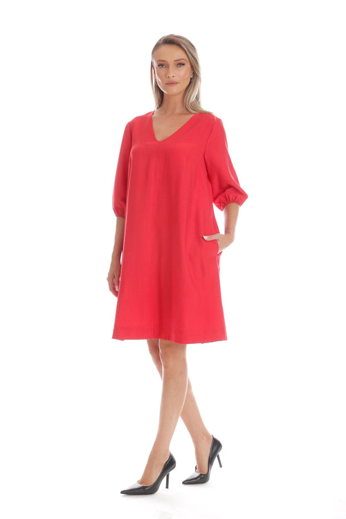 Rochie Eranthe A-line rosu Eranthe