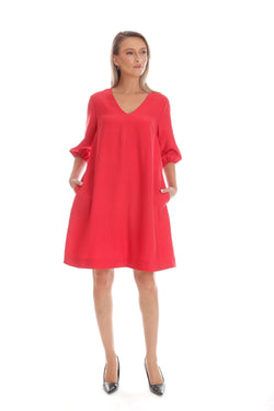 Rochie Eranthe A-line rosu Eranthe