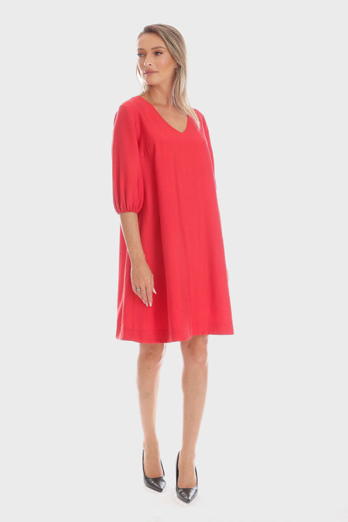 Rochie Eranthe A-line rosu Eranthe