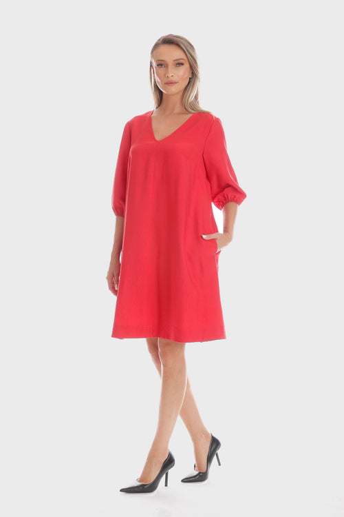 Rochie Eranthe A-line rosu Eranthe