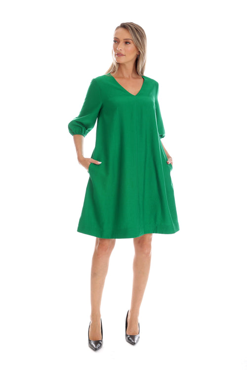Rochie Eranthe A-line verde Eranthe
