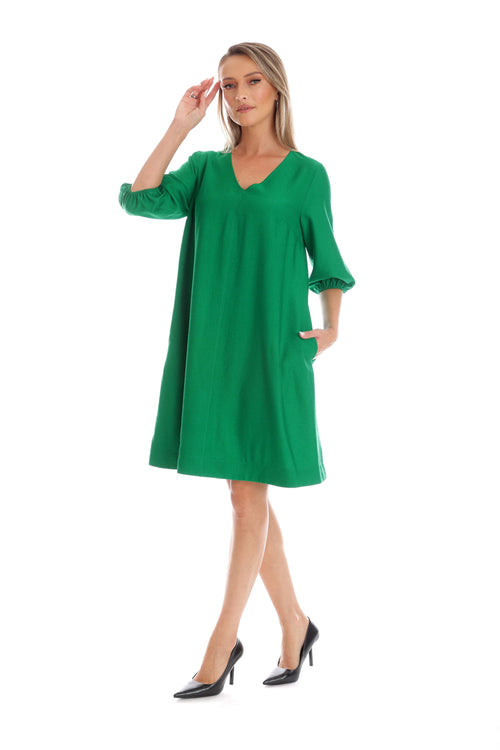 Rochie Eranthe A-line verde Eranthe