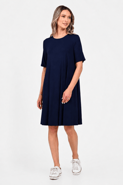 Rochie Eranthe casual bleumarin Eranthe