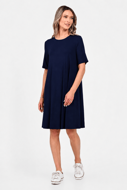 Rochie Eranthe casual bleumarin Eranthe