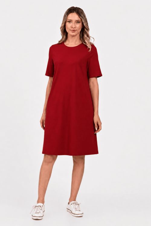 Rochie Eranthe casual burgundy Eranthe