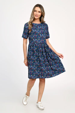 Rochie Eranthe cu imprimeu microfloral Eranthe