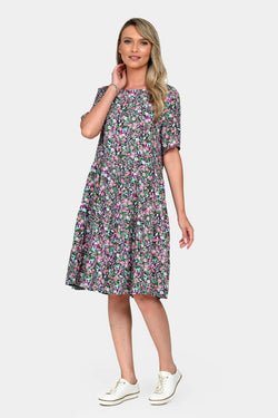 Rochie Eranthe cu volane Eranthe