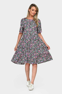 Rochie Eranthe cu volane Eranthe