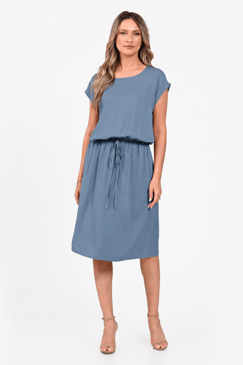Rochie Eranthe gri petrol Eranthe