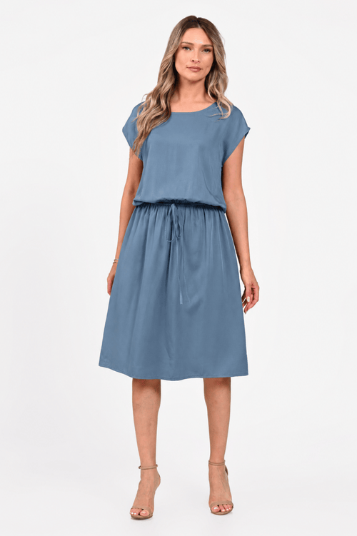 Rochie Eranthe gri petrol Eranthe