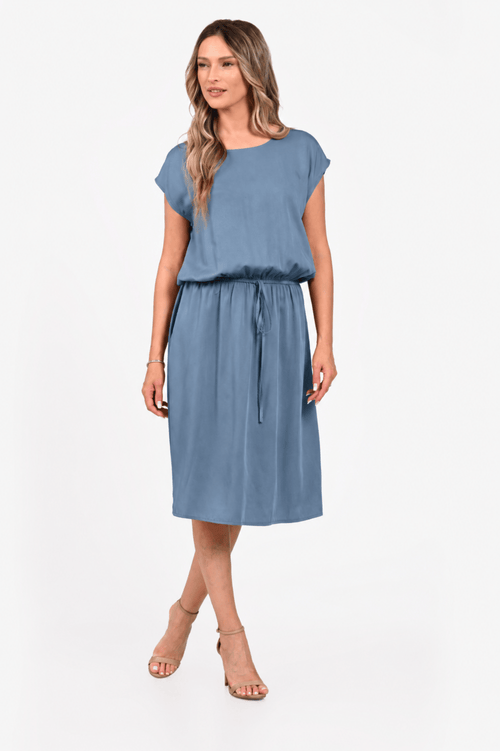 Rochie Eranthe gri petrol Eranthe