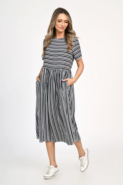 Rochie Eranthe lunga cu dungi Eranthe