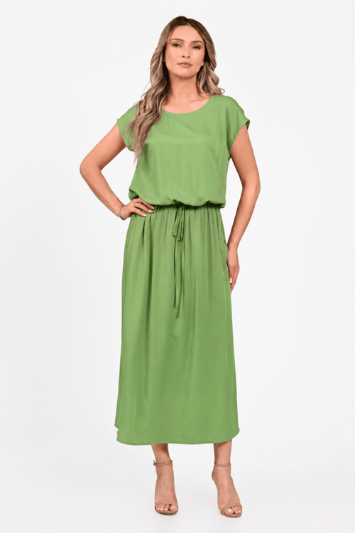 Rochie Eranthe midi verde Eranthe
