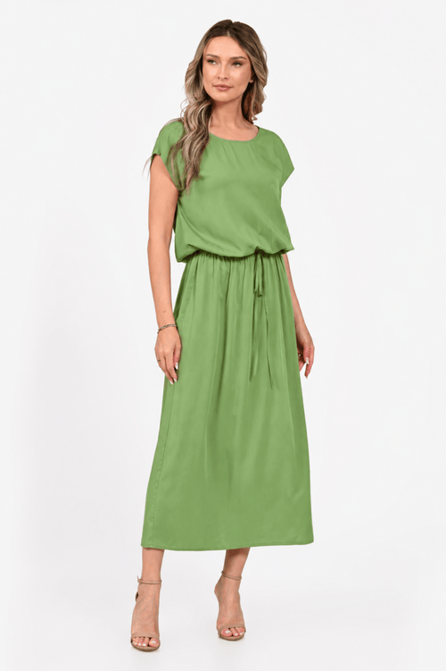 Rochie Eranthe midi verde Eranthe