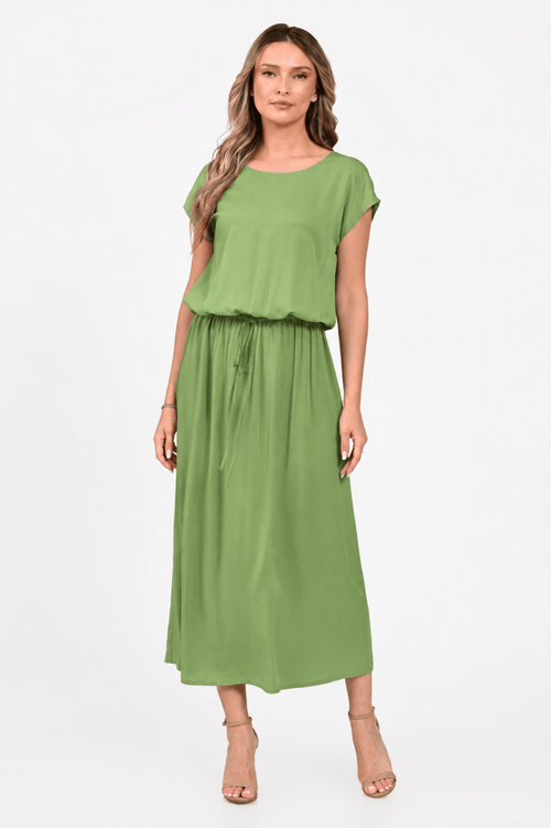 Rochie Eranthe midi verde Eranthe