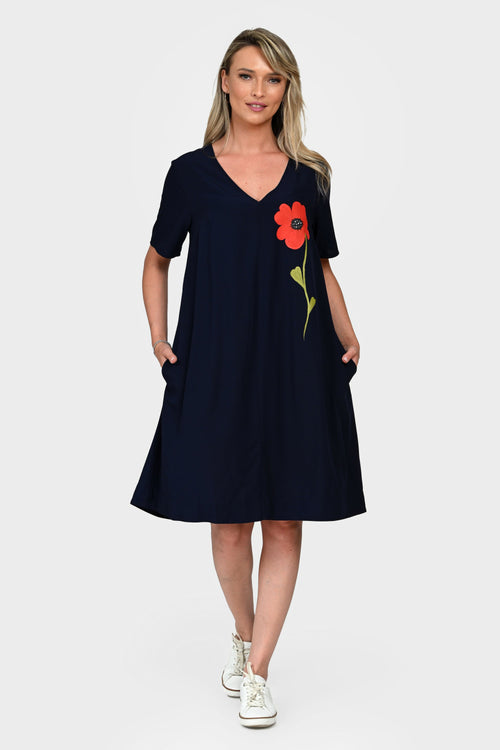 Rochie Eranthe Red Flower Eranthe