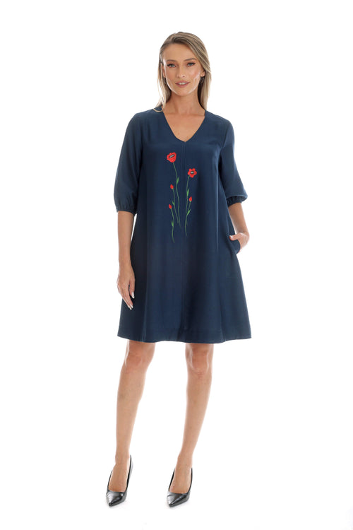 Rochie Eranthe Red Flowers Eranthe