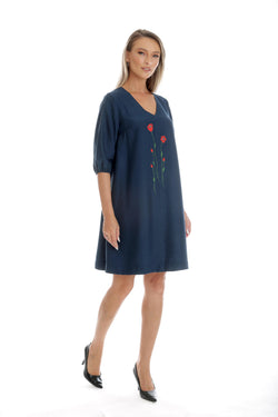 Rochie Eranthe Red Flowers Eranthe