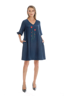 Rochie Eranthe Red Flowers Eranthe