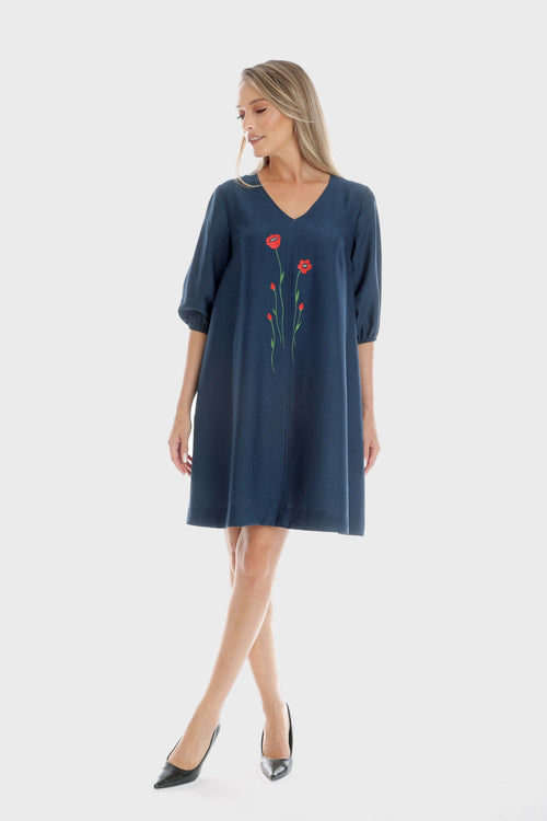 Rochie Eranthe Red Flowers Eranthe