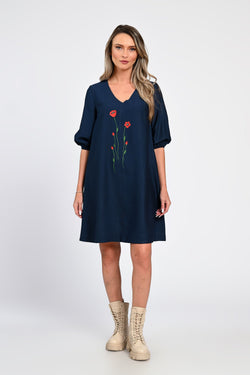Rochie Eranthe Red Flowers Eranthe
