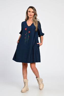 Rochie Eranthe Red Flowers Eranthe